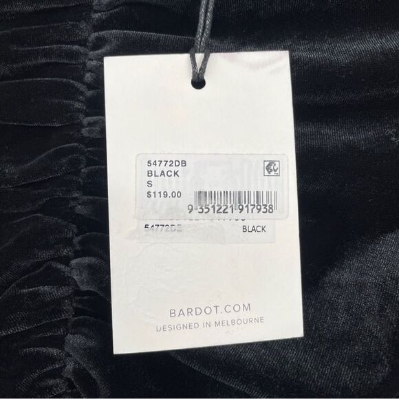 -Bardot Women's Velvet Ruched Party Dress NWT - Picture 3 of 8